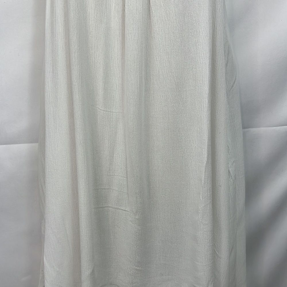 Elan white crimped strappy cover up slip dress EUC size small - Picture 6 of 14